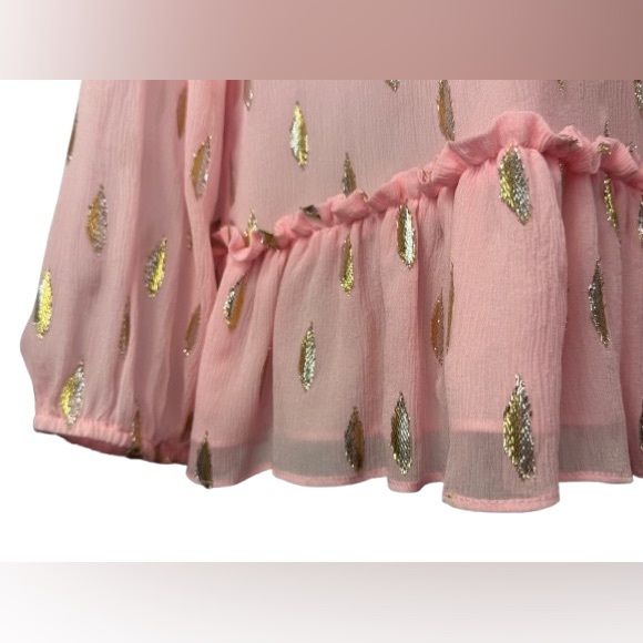 LILLY PULITZER • SAVANNA BLOUSE • "PINK TROPICS TINT" - Picture 6 of 11